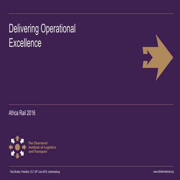 Delivering Operational Excellence