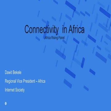 Africa Rising    Internet Society