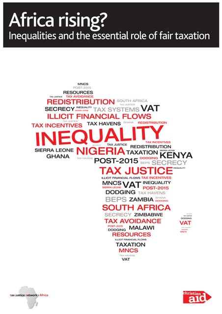 Africa rising inequality and the essential role of fair taxation