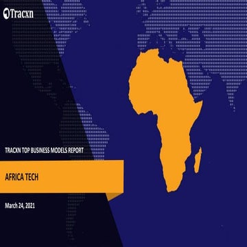 Tracxn - Africa Tech - Top Business Models - Mar 2021