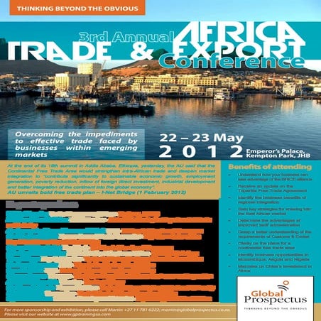 Africa Trade and Export Conference 2012