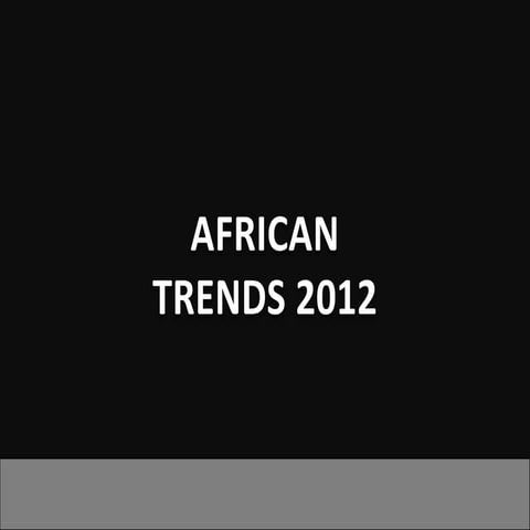 Africa trends 2012