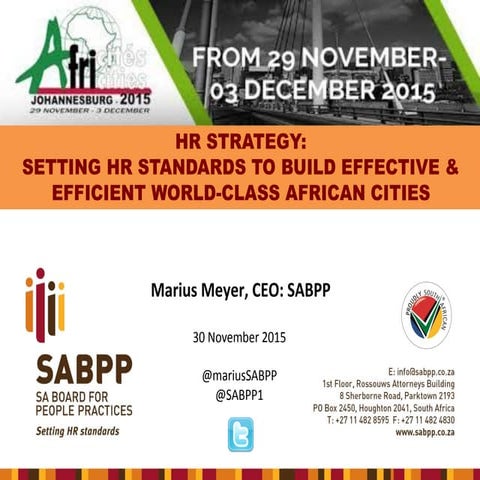 HR Strategy: Setting HR Standards to build effective & efficient world-class ...