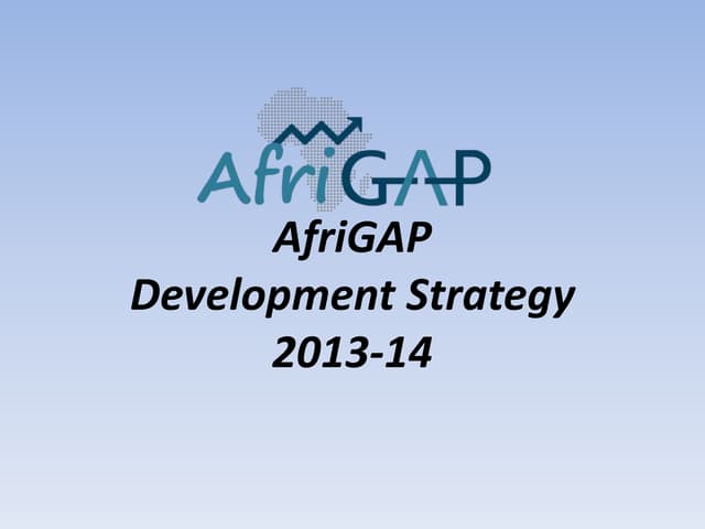 Afri gap development strategy