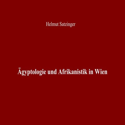 Ägyptologie und Afrikanistik in Wien