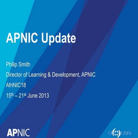 AFRINIC18 - APNIC Updates