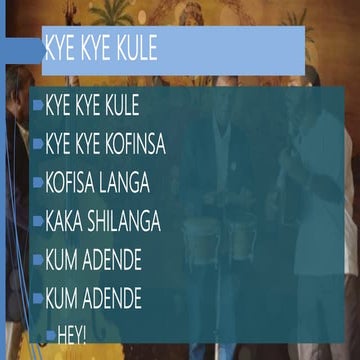 Afro latin american music