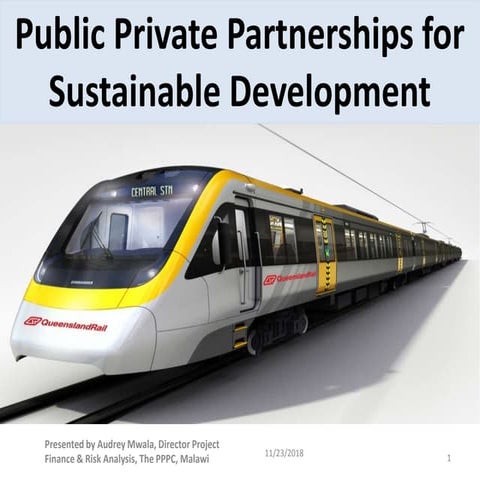 Public Private Partnership presentation Nov 2018