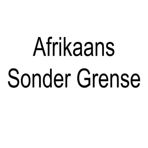 Afr sonder grense hoofstuk 1 | PPTX