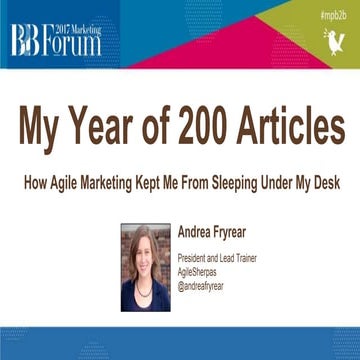 How Agile Marketing Kept Me From Sleeping Under My Desk