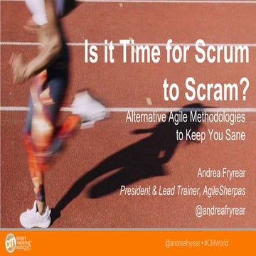 Is It Time for Scrum to Scram? Alternative Agile Marketing Methodologies