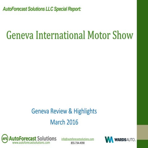 2016 Geneva International Motor Show