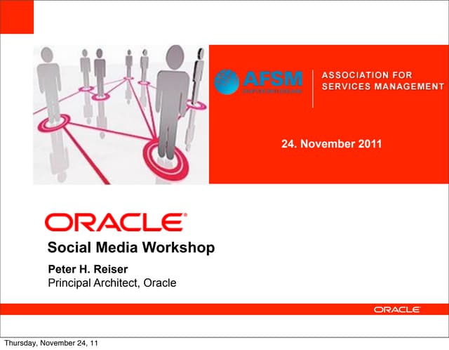 Social Media Workshop AFSM Switzerland