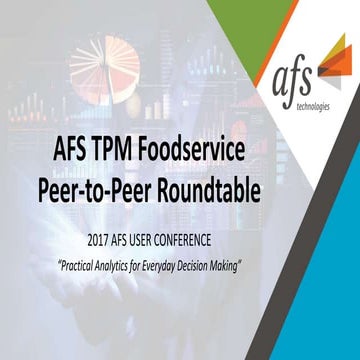 AFS TPM Foodservice Peer to-Peer Roundtable