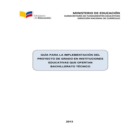 Guia Proyecto de Grado. 2014