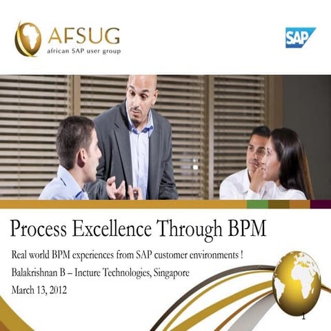 AFSUG 2012 Process orchestration success story