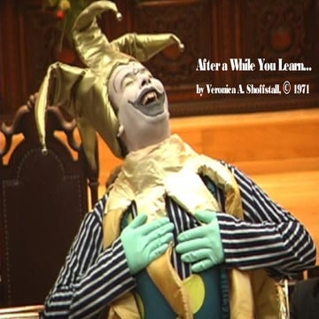 After a while we learn