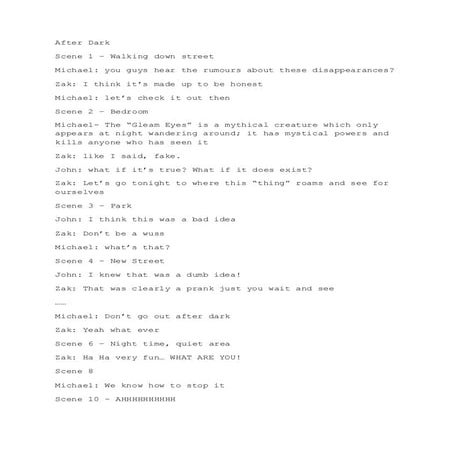 After dark script | DOCX