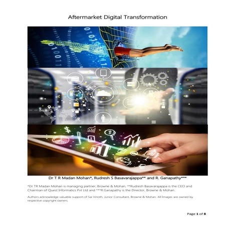 Aftermarket digital transformation