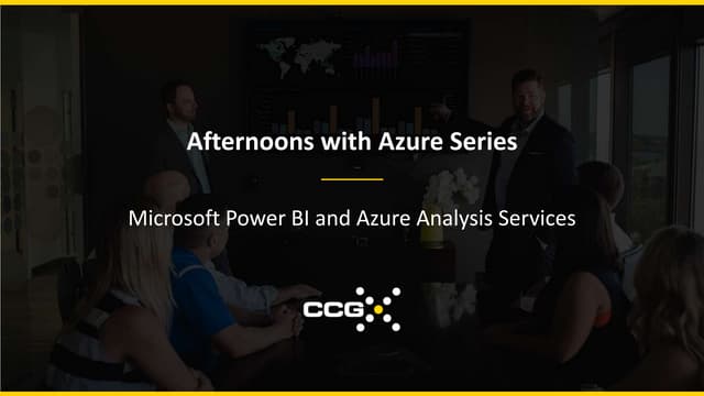 Afternoons with Azure - Power BI and Azure Analysis Services
