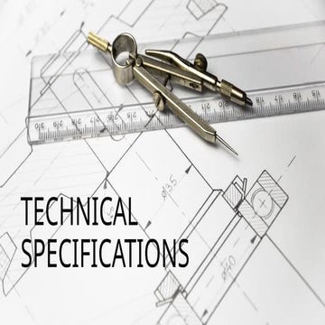 Technical specifications, Fourth year architecture student.