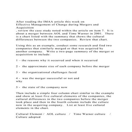 After reading the IMAA article this week on Effective Manageme.docx