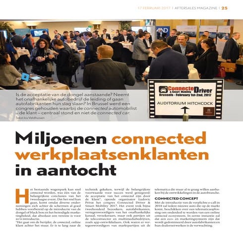 Aftersales magazine - Connected Driver & Smart Mobility 2017