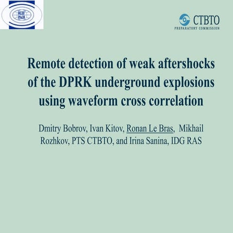 Remote detection of weak aftershocks of the DPRK underground explosions using waveform cross correlation