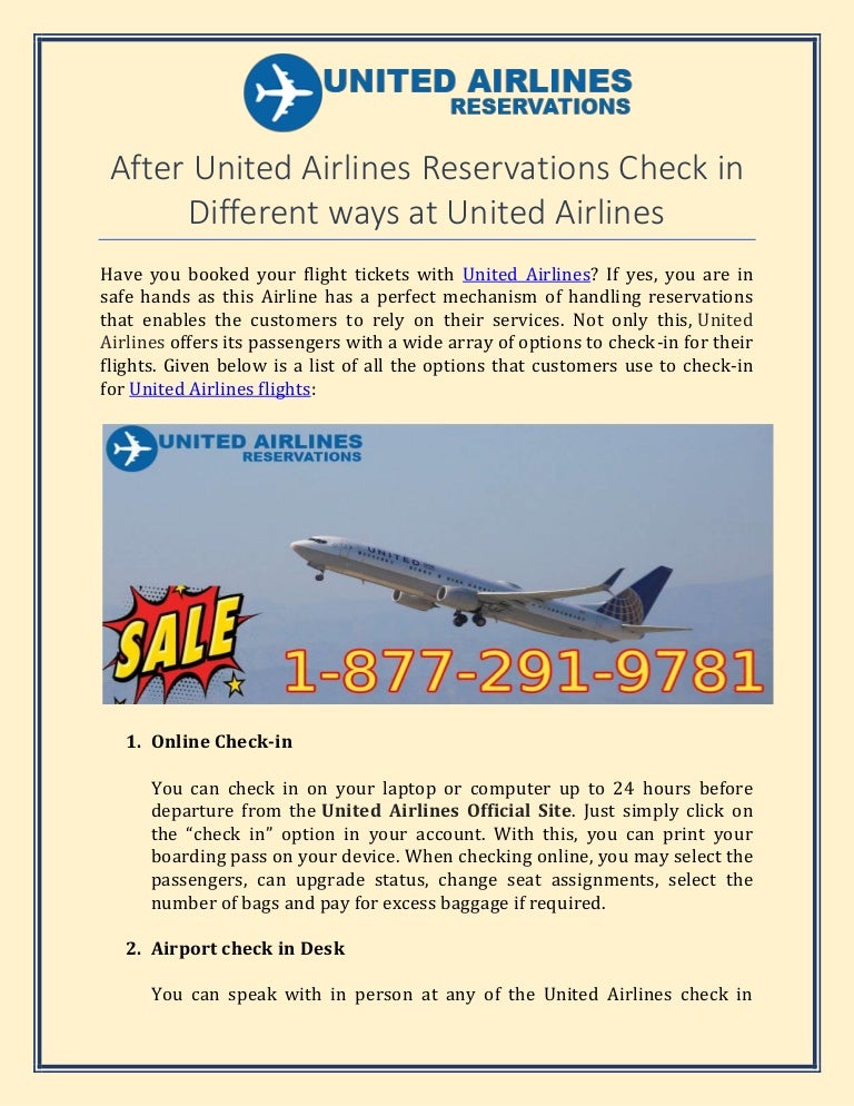 united flight check in online united flight check in online
