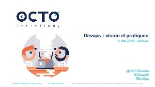 Afterwork Devops : vision et pratiques