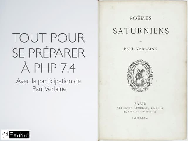Tout pour se préparer à PHP 7.4
