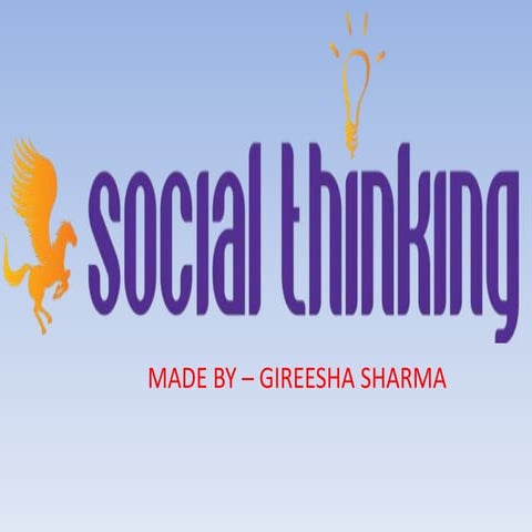 SOCIAL THINKING 