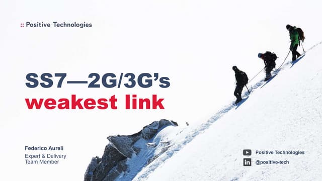 SS7: 2G/3G's weakest link