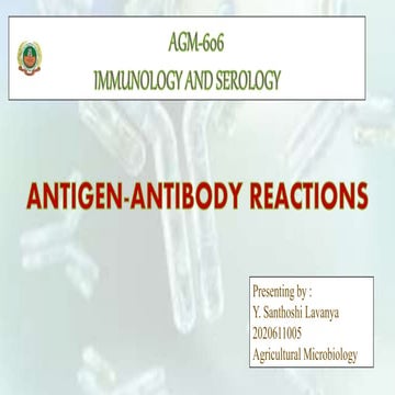 Ag ab reactions