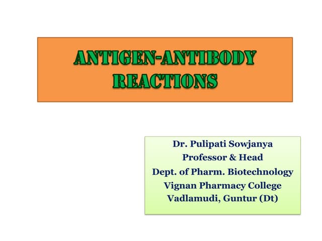 Ag-Ab Reactions