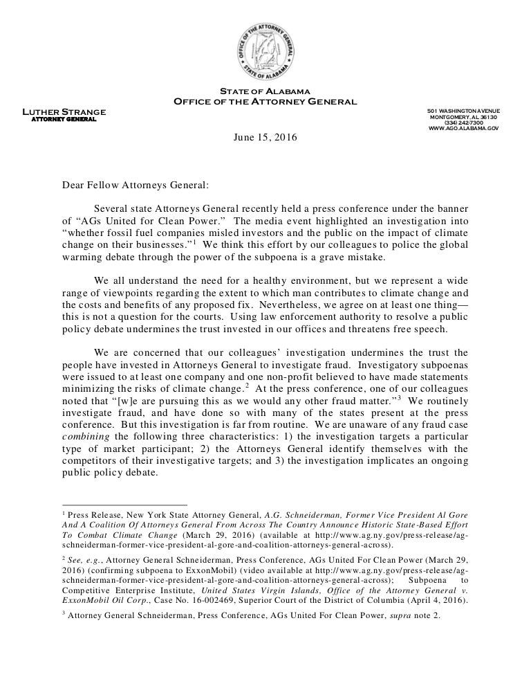Attorney General's Office State of Alabama Attorney General's Office State of Alabama