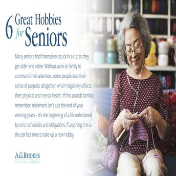 6 Great Hobbies for Seniors