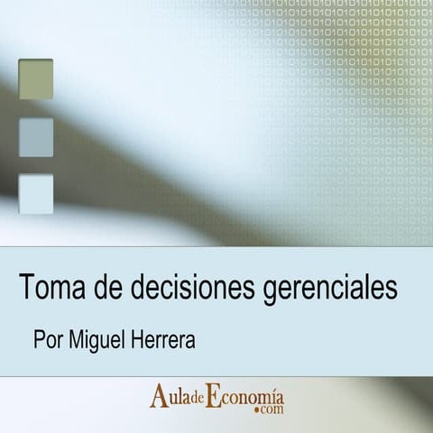 toma de decisiones