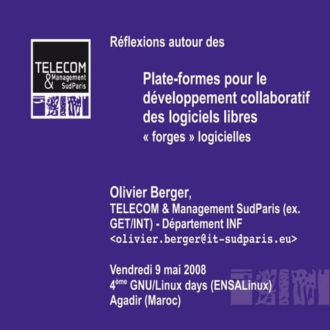 Plate-formes pour le développement collaboratif des logiciels libres