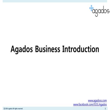 Agados biz. introductio
