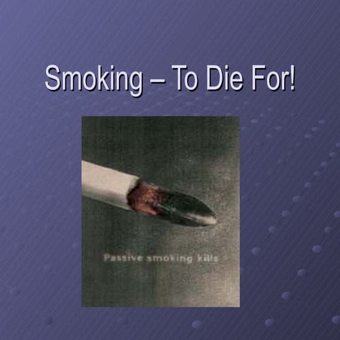 Against smoking
