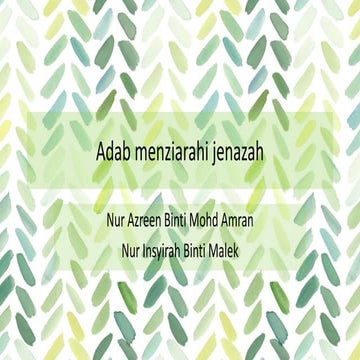 Agama T4 (adab menziarahi jenazah)