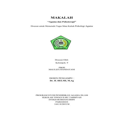 Agama dan Psikoterapi.docx