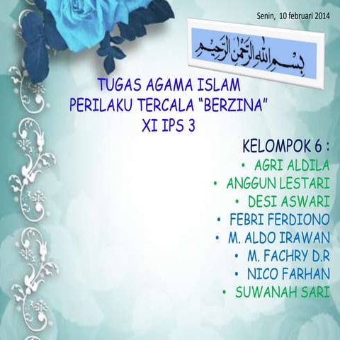 Agama perilaku tercela