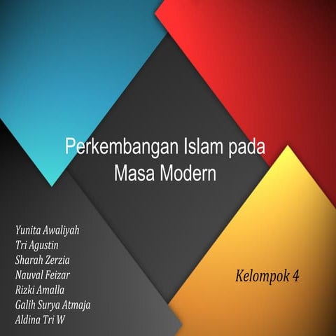 Agama ( perkembangan islam pada masa modern )