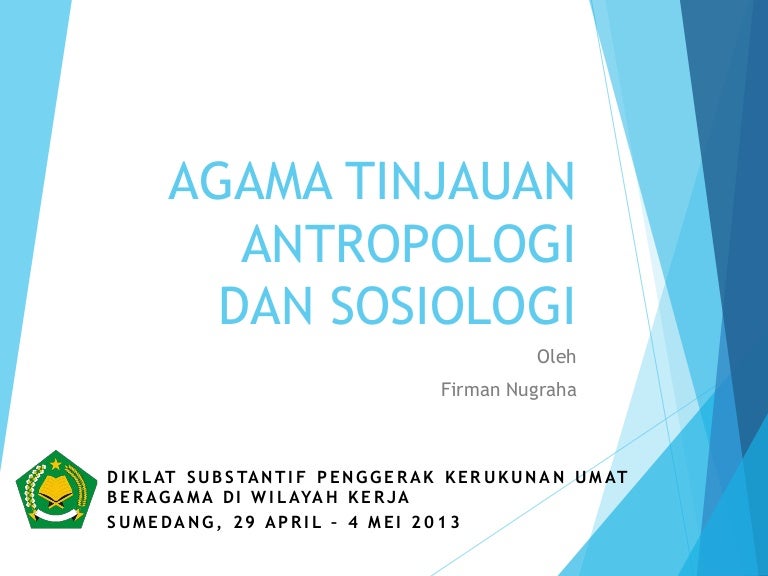 Agama Tinjauan Antropologi Dan Sosiologi