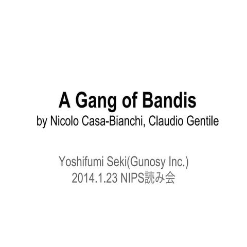A gang of bandit