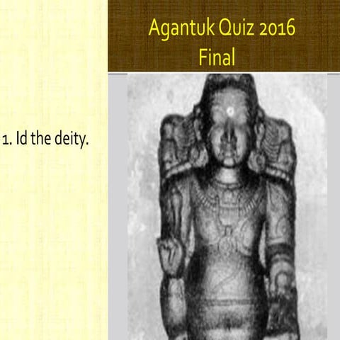 Agantuk quiz 2016 final
