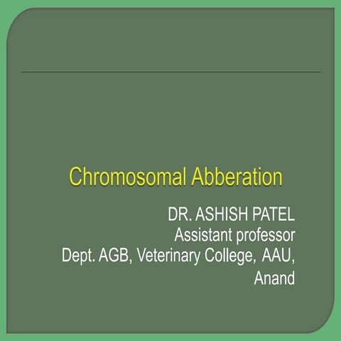 Chromosomal abeeration