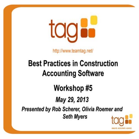 Best Practices for Construction Accounting Software